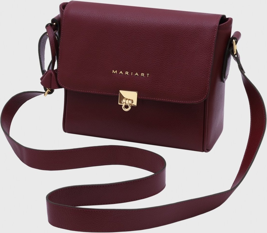 Imagem principal Bolsa Transversal Couro Mariart Âmbar Rubi bordô Mariart bordô