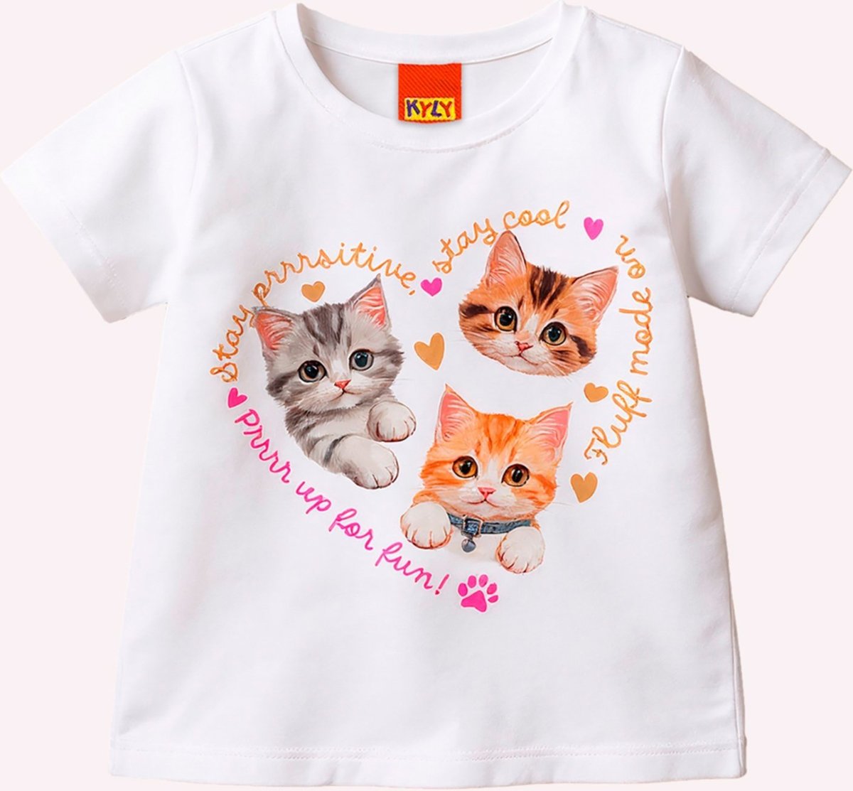 Imagem principal Infantil - Blusa Menina Gatinhos Kyly branco Kyly branco