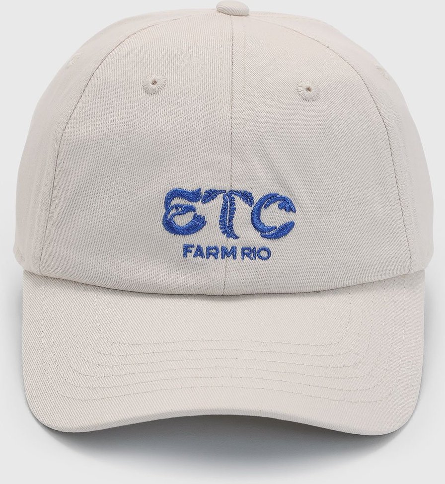 Boné Feminino FARM ETC Bordado Off-White