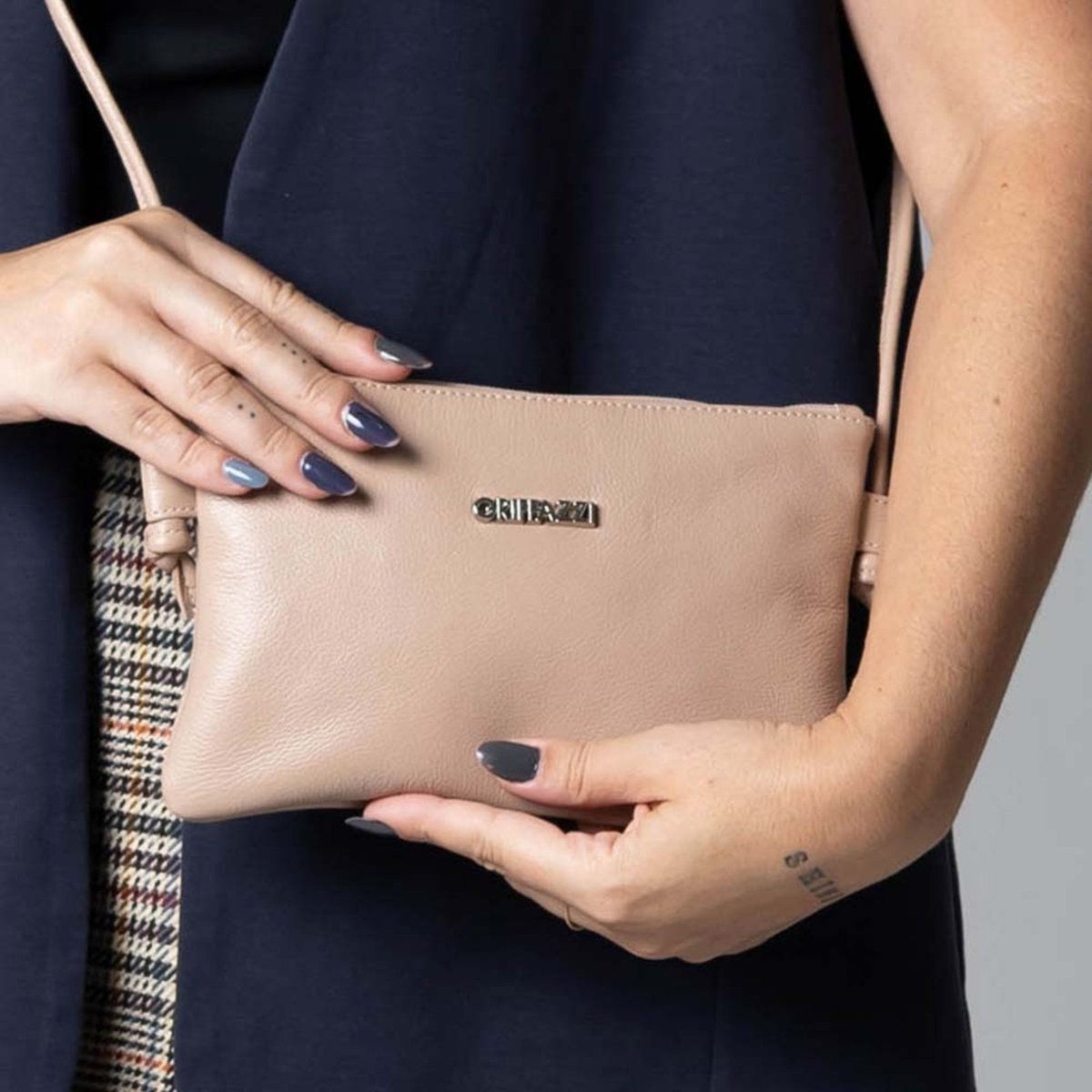 Bolsa de Couro Griffazzi Nude