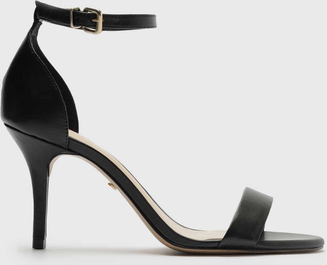 Imagem principal Sandália Salto Fino Arezzo Tira Única Preta preto Arezzo preto