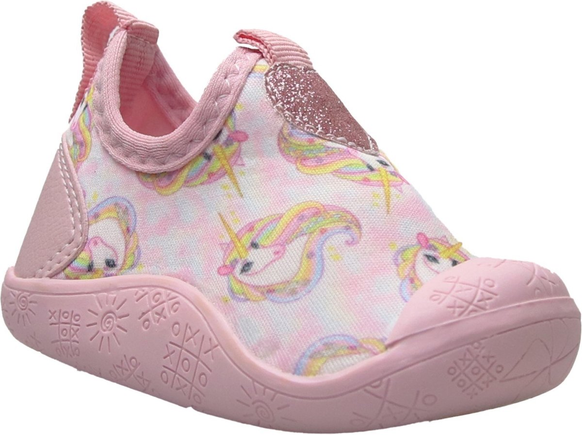 Imagem principal Infantil - Tênis Meia Baby Menina Sola Antiderrapante Delicada Confortável 16 ao Rosa BB Kiath estampado rosa Kiath estampado rosa