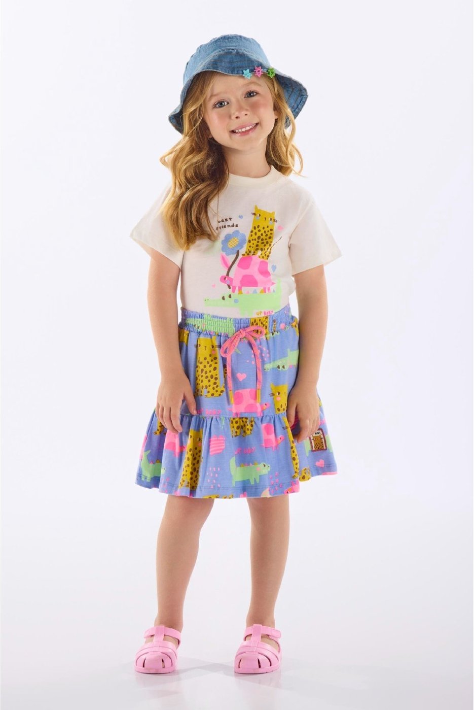 Infantil - Conjunto com Blusa e Saia Up Baby