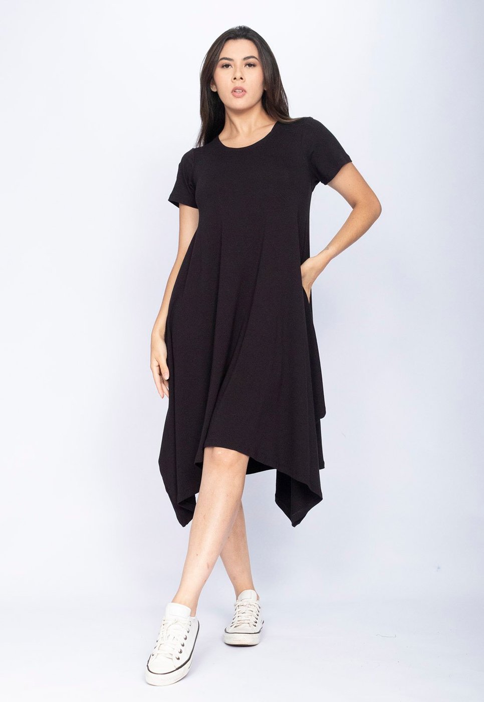 Vestido CabanaFree Sarual Manga Curta Malha