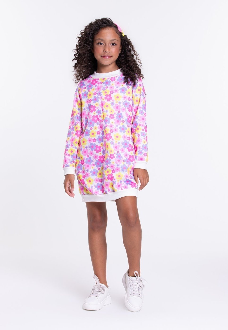 Imagem principal Infantil - Vestido Sublimado Flowers VIDA COSTEIRA lilás VIDA COSTEIRA lilás