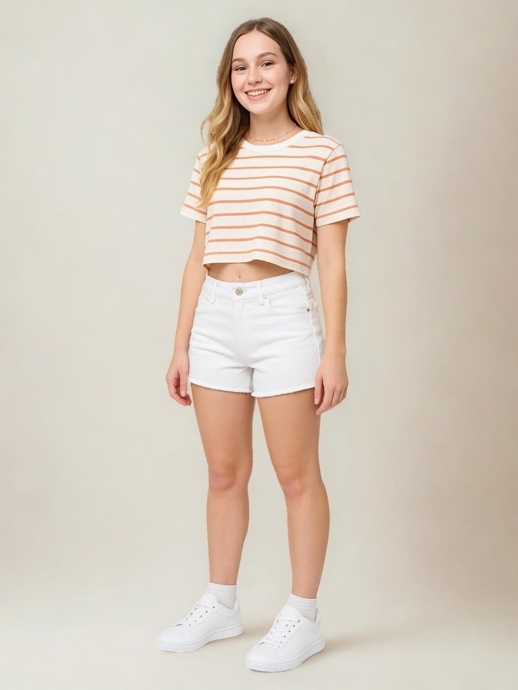 Imagem principal Infantil - Shorts Jeans Crawling Juvenil Feminino Confort branco Crawling branco