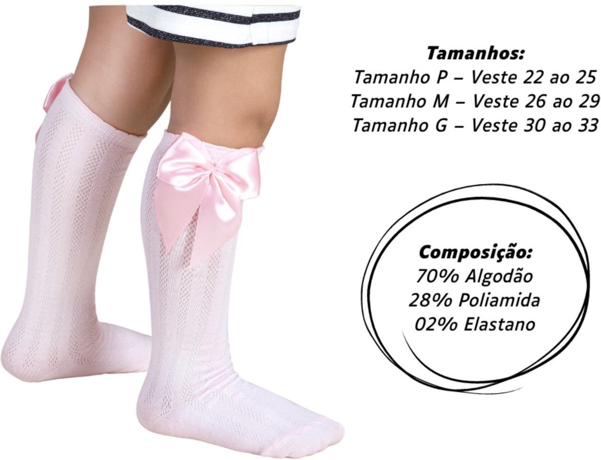 Imagem principal Meia Feminina Meia Festa Menina Angipé rosa Angipé rosa
