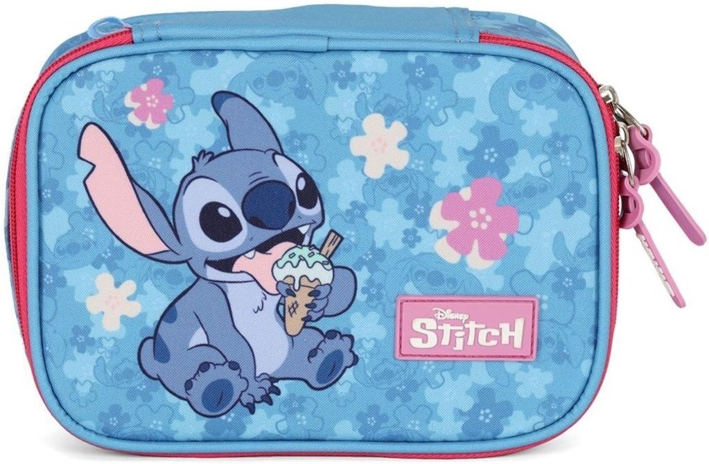 Imagem principal Infantil - Estojo Box Juvenil Médio 100 pens Stitch e Angel Disney Luxcel rosa Luxcel rosa