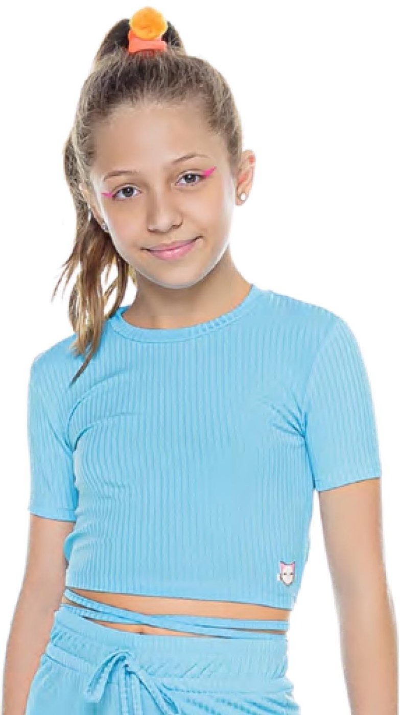 Infantil - Cropped Juvenil Canelado Mylu