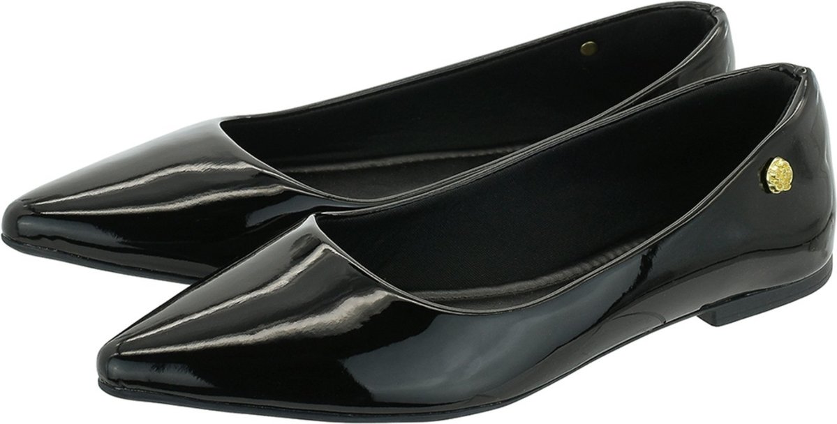 Imagem principal Sapatilha Feminina Donatella Shoes Bico Fino Lisa Básica Verniz Monte Shoes preto Monte Shoes preto