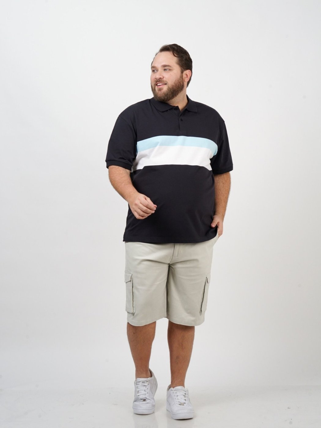 Polo SH Fashion Masculino Preta Confortável Para Dia a Dia