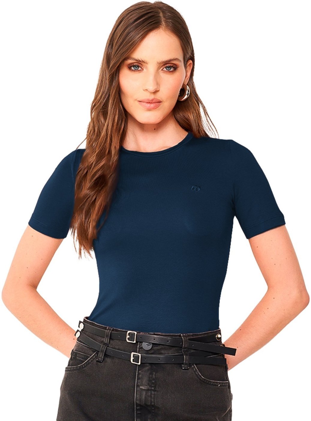 Imagem principal Camiseta Colcci Small Pr25 Marinho Feminino azul Colcci azul
