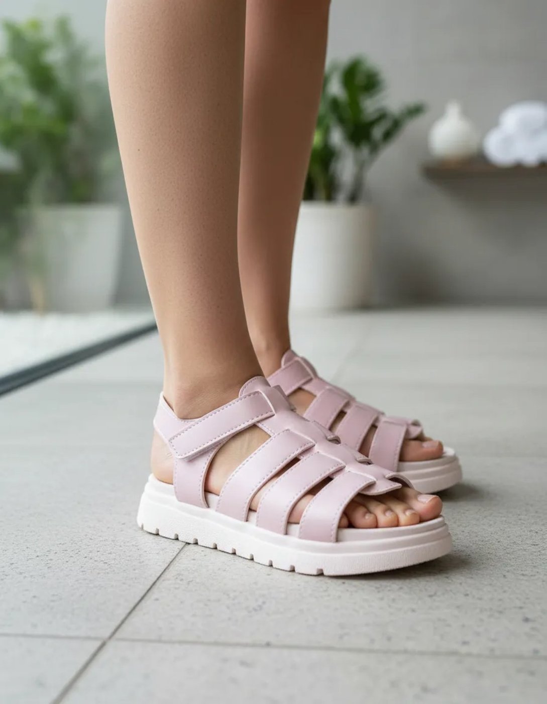 Imagem principal Infantil - Sandália Menina Footz Fisherman Gladiadora Sola Tratorada Rose rosê rose Footz rosê rose