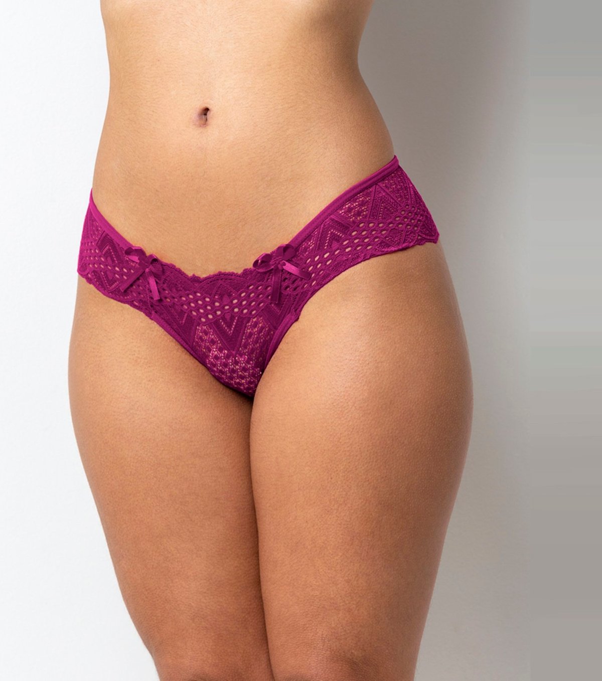 Imagem principal Tanga Gabi Lingerie Rendada Microfibra Lisa Conforto Moda Feminina Sexy pink Gabi Lingerie pink