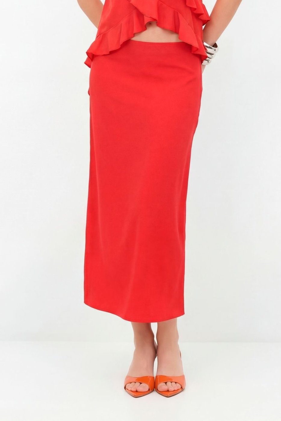 Saia Basic Midi Feminina