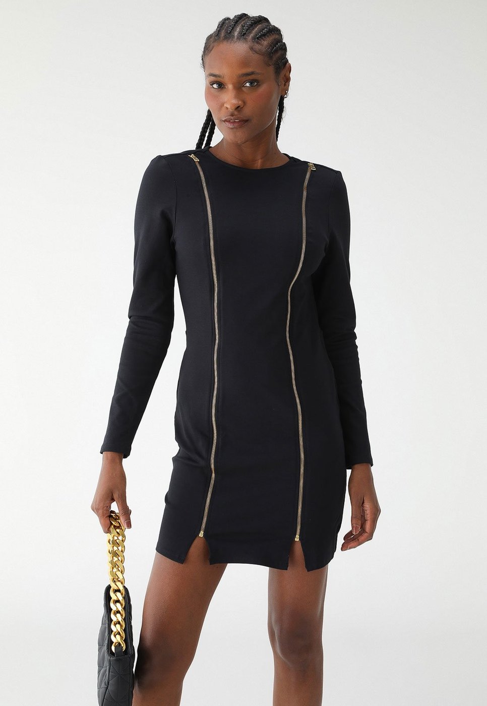 Vestido Lança Perfume Curto Decote Costa