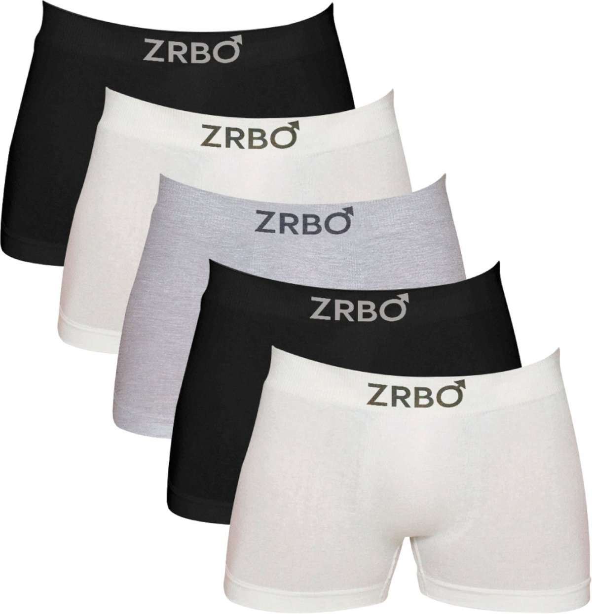 Kit 5 Cuecas Zrbo Boxer Algodão Sortido Masculina