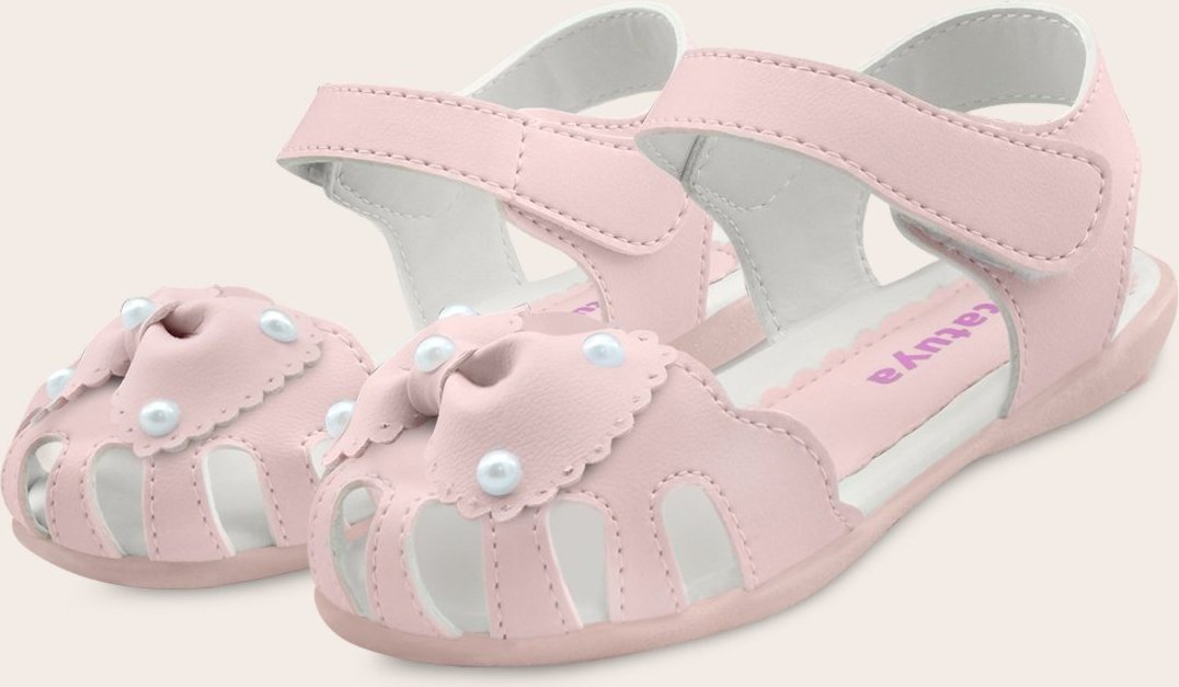 Imagem principal Infantil - Sandália Menina Feminina Laço Pérolas Mzkid rosa Mzkid rosa