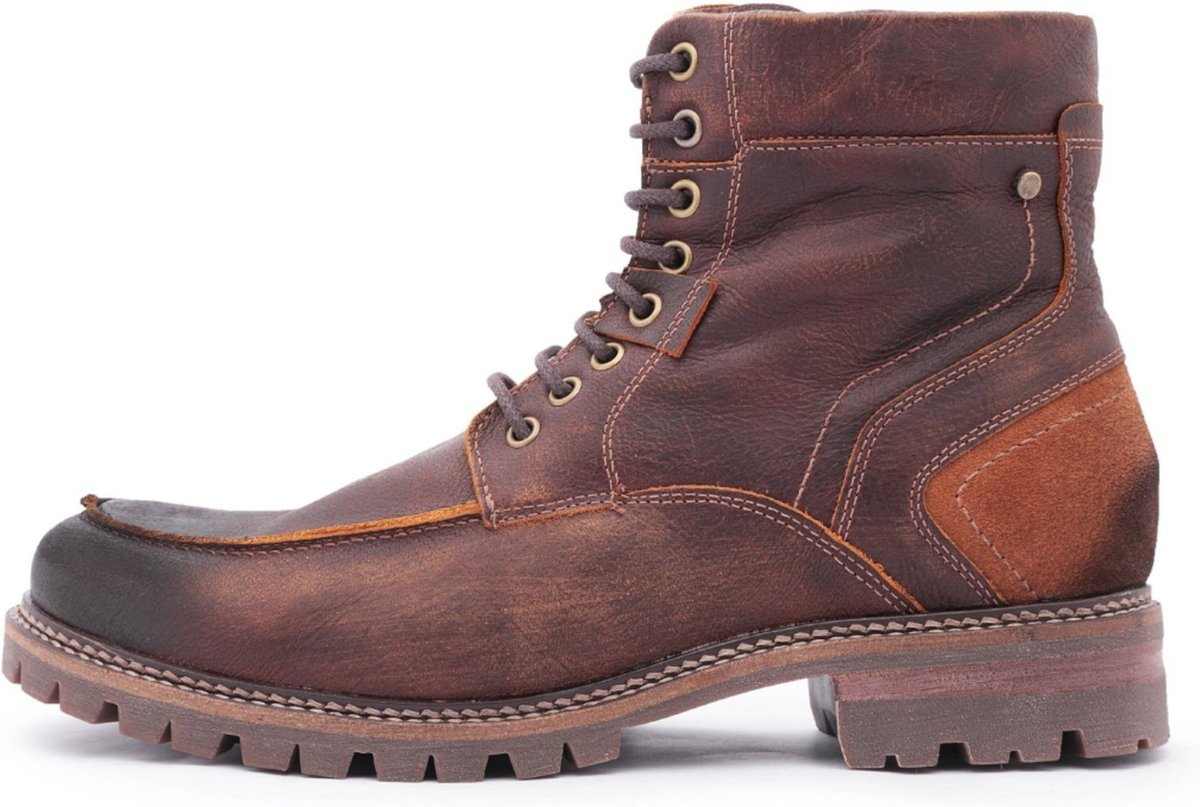 Bota Coturno Centuria em Couro Tan