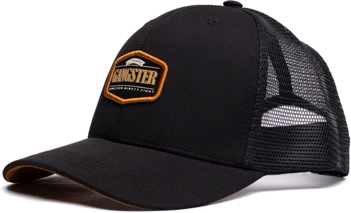 Boné Unissex Gangster Trucker Marrom