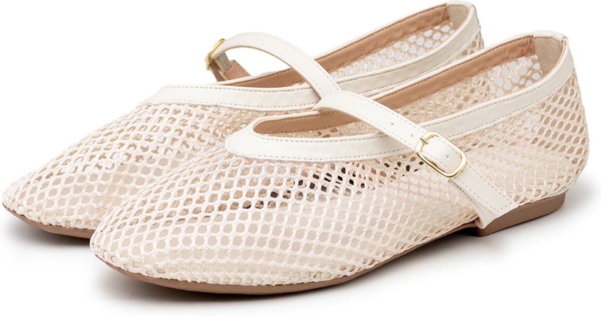 Imagem principal Sapatilha De Tela Feminina Tendência Bico Redondo 5400 Off Hannah Footwear off-white Hannah Footwear off-white