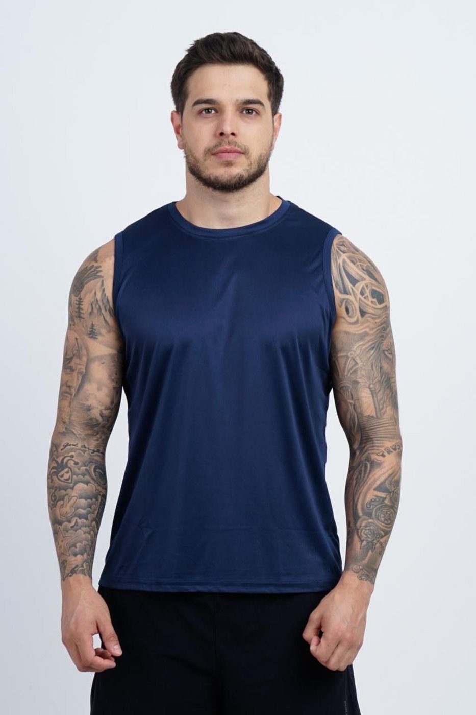 Imagem principal Regata SH Fashion Masculino Marinho Confortável Para Treino azul marinho SH FASHION azul marinho