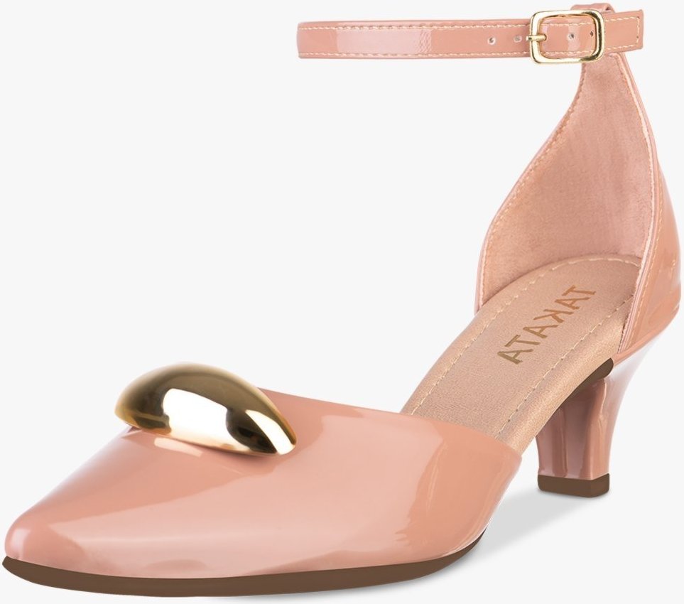 Imagem principal Scarpin Feminino Takata Salomé Salto Fino Baixo Enfeite Metal Dourado TAKATA BY RAFAEL TAKATA nude TAKATA BY RAFAEL TAKATA nude