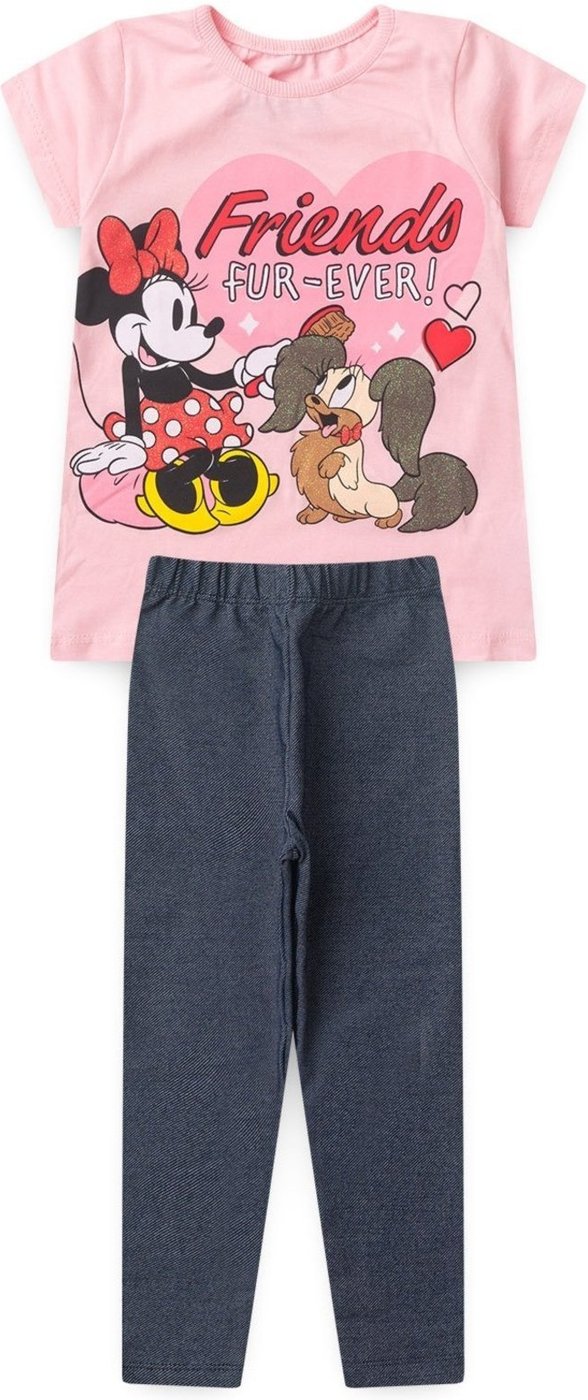 Imagem principal Infantil - Conjunto Disney Feminino Blusa e Legging Minnie rosa Disney rosa