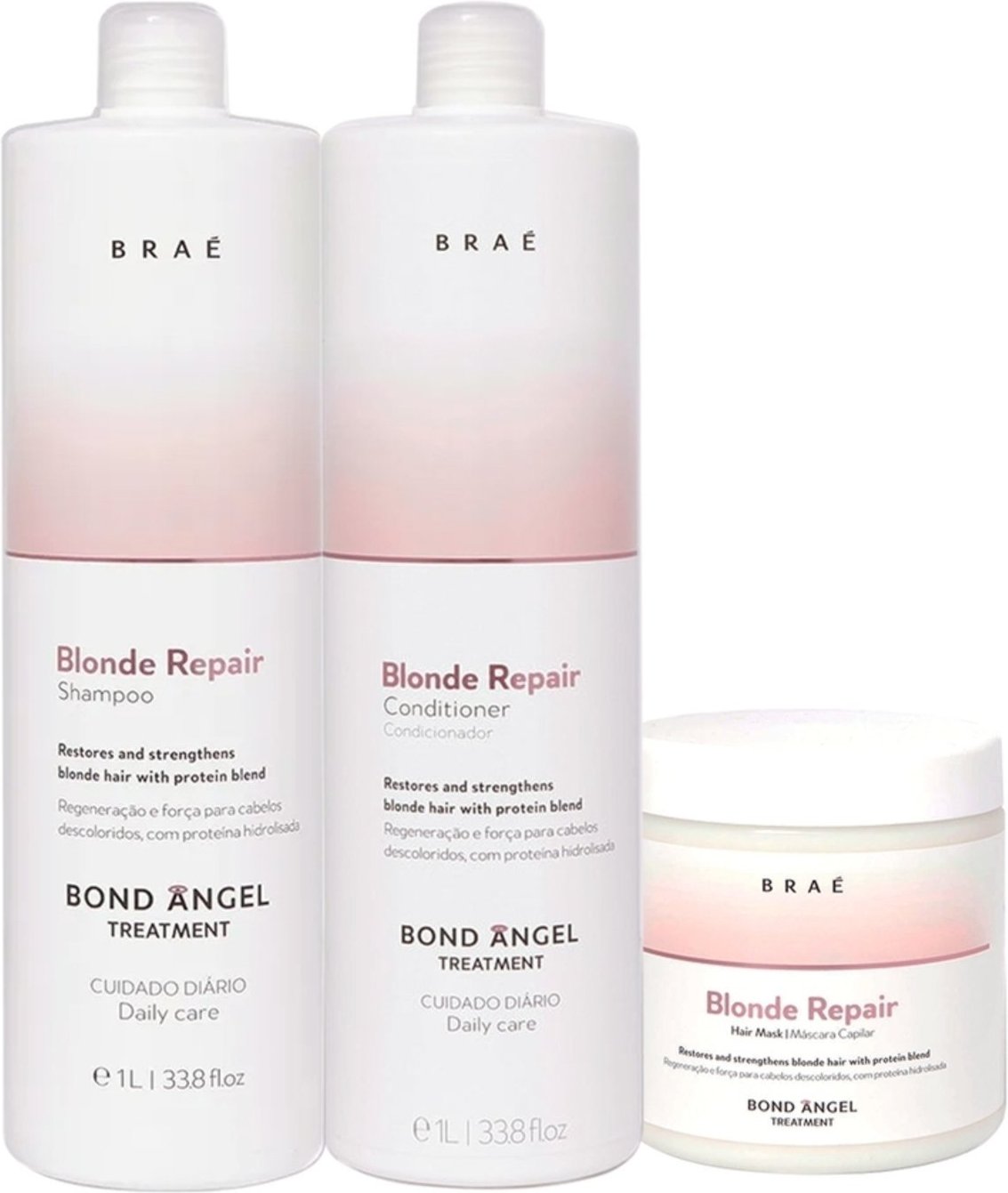 Imagem principal Kit Braé Blond Repair Trio Litro (3 produtos) multicolorido BRAÉ multicolorido