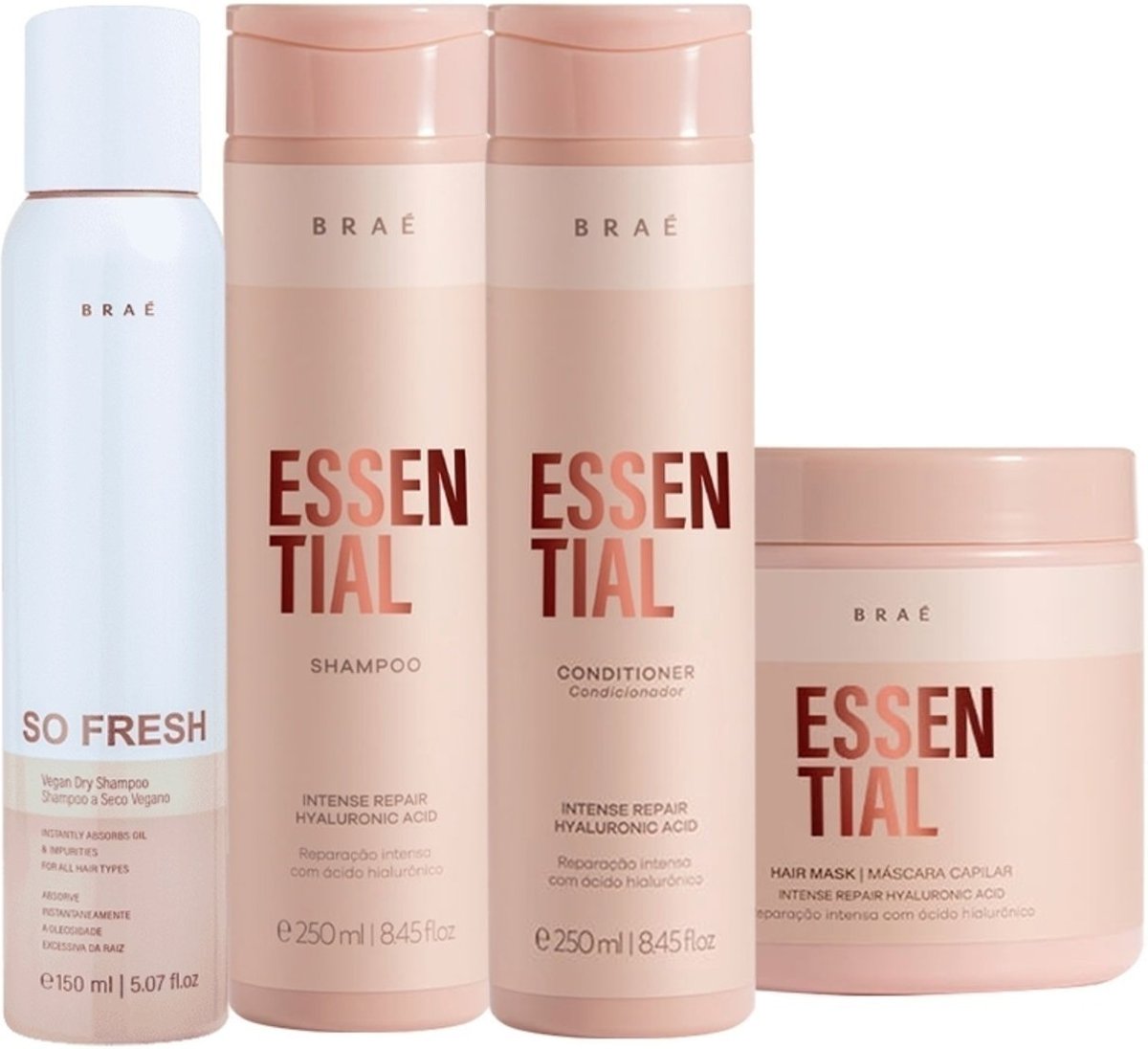 Imagem principal Kit Braé Essential So Fresh - Máscara G (4 produtos) multicolorido BRAÉ multicolorido