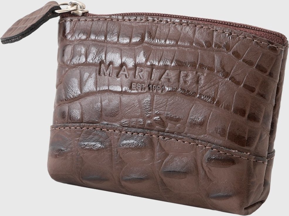 Imagem principal Porta Moedas Couro Mariart Croco PN10CROMRT Mariart café