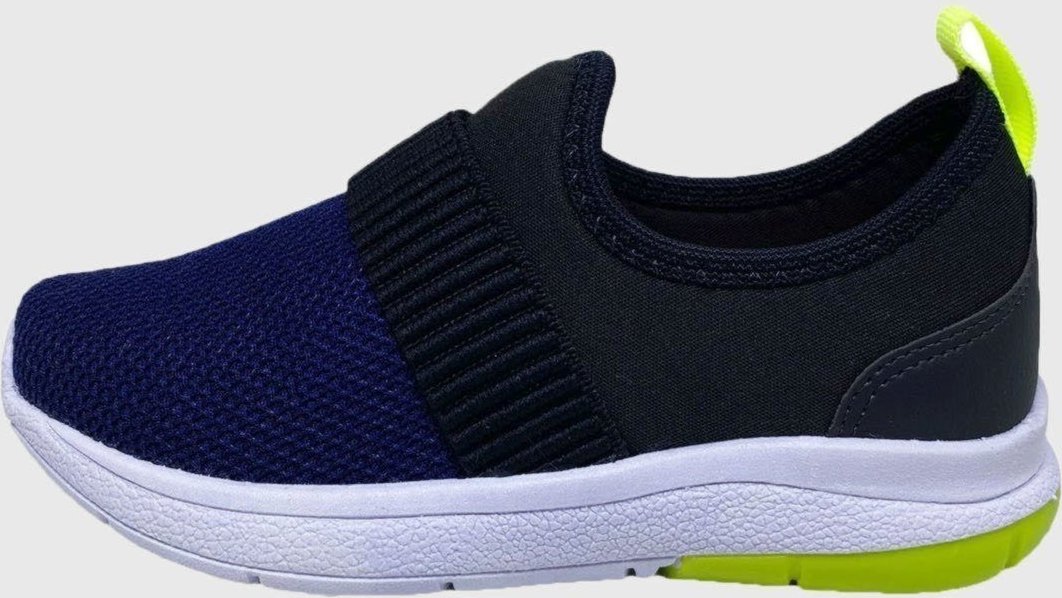 Imagem principal Infantil - Tênis Escolar Calce Fácil com Marinho tep Kidstep preto Kidstep preto