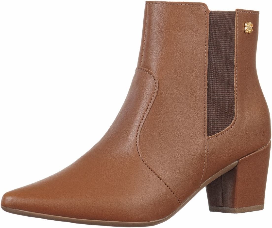 Imagem principal Coturno Gigil Bota Salto Grosso Bico Fino caramelo/marrom Gigil caramelo/marrom