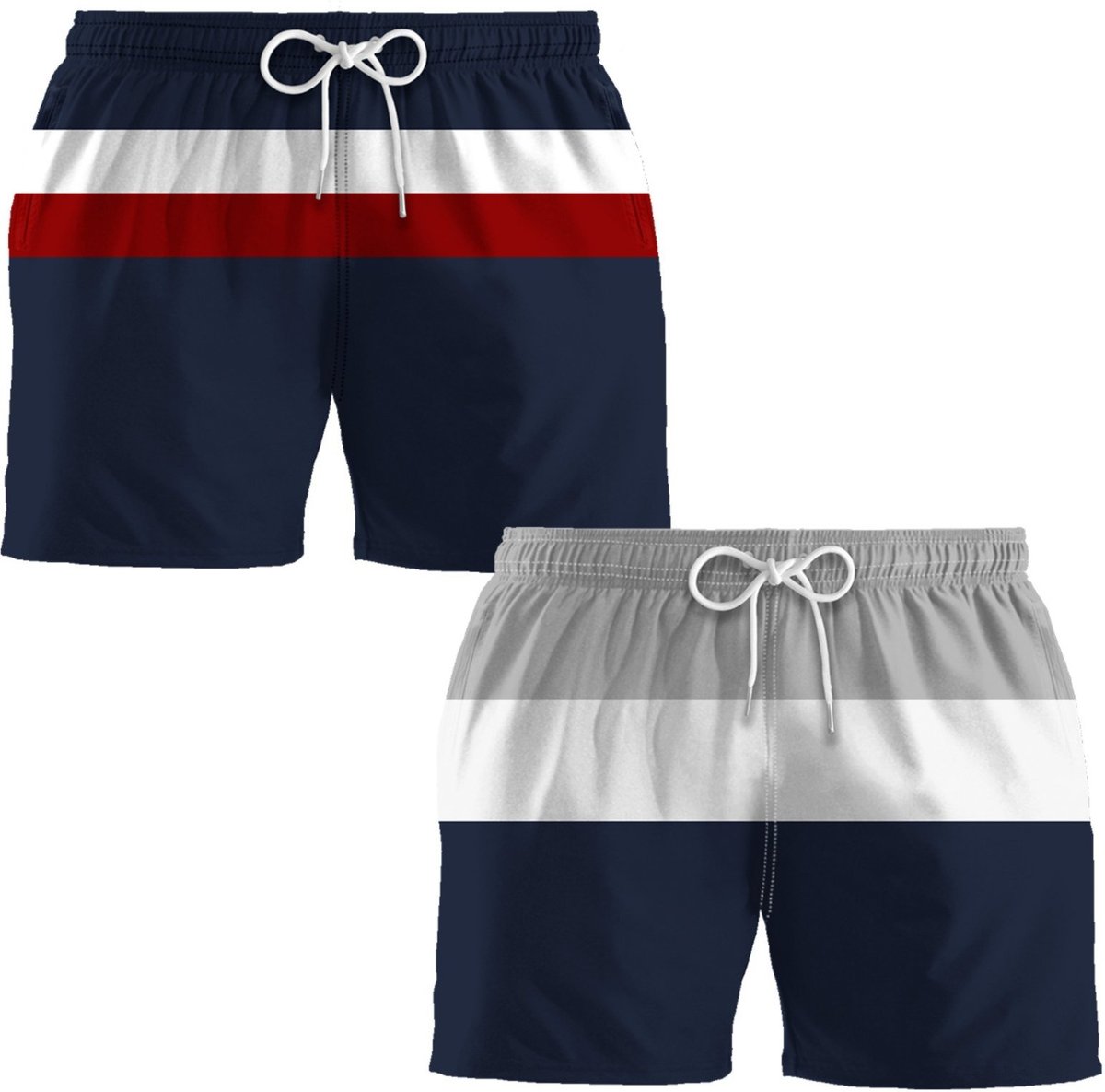 Imagem principal Kit 2 Bermudas Academia Masculinos Listrado Dulk estampado Dulk estampado
