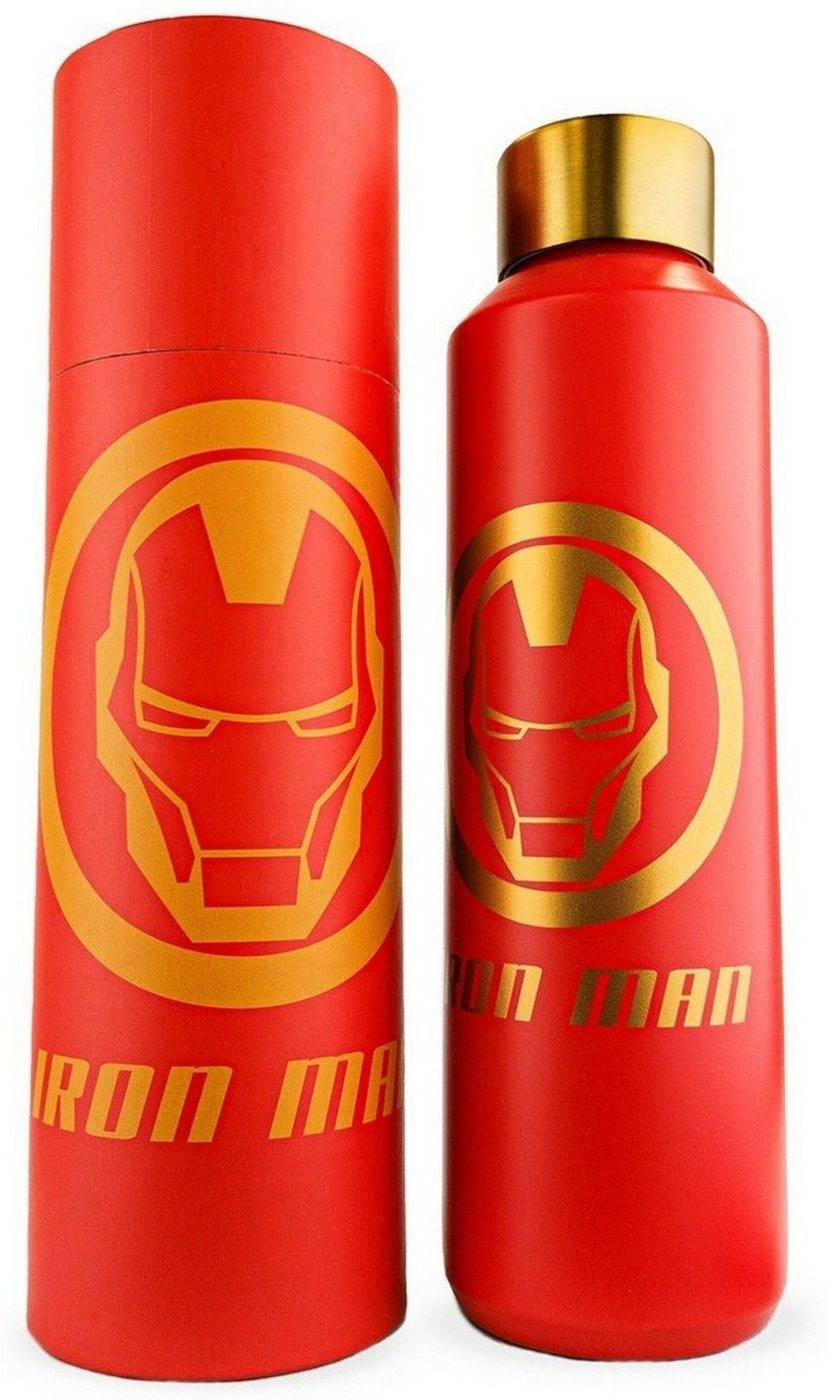 Imagem principal Garrafa Térmica Iron Man Marvel Homem De Ferro 600ml Inoxidável vermelho Marvel vermelho