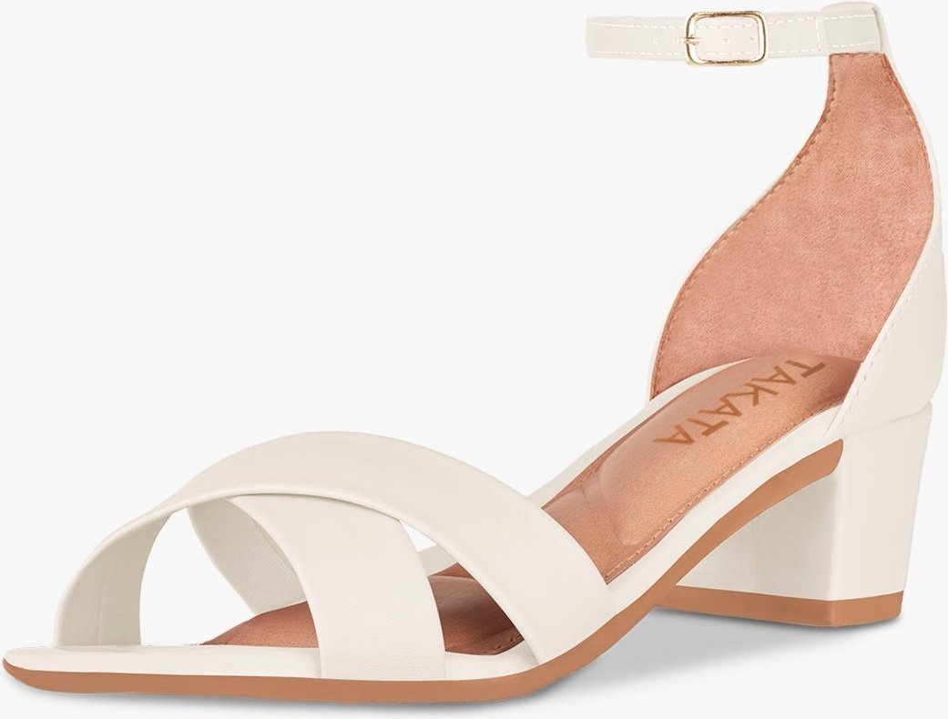 Imagem principal Sandalia Feminina Colorida Festa Salto Baixo Grosso Moda Off White TAKATA BY RAFAEL TAKATA off-white white TAKATA BY RAFAEL TAKATA off-white white