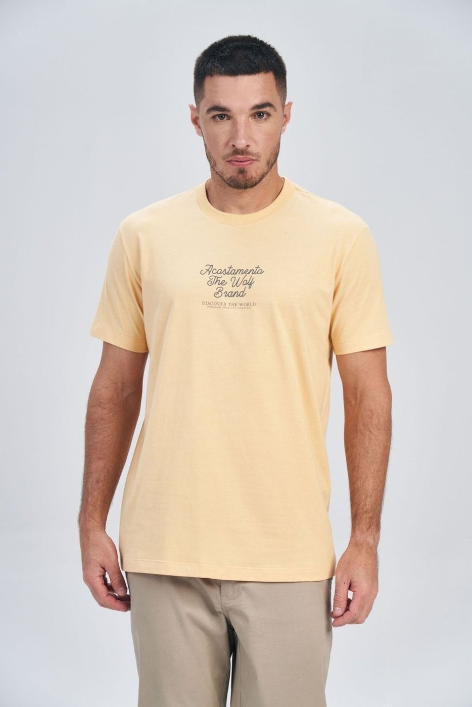 Imagem principal Camiseta Discover The World Masculina Acostamento ACOSTAMENTO MASCULINO loiro ACOSTAMENTO MASCULINO loiro