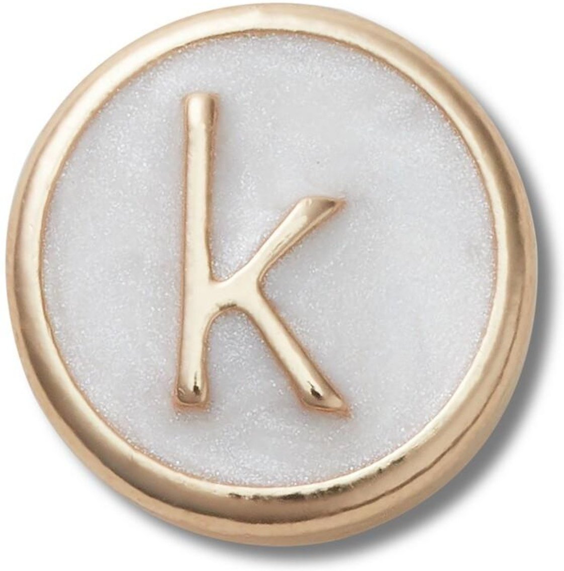 Infantil - Jibbitz™ Letra K Pequena Perolizada
