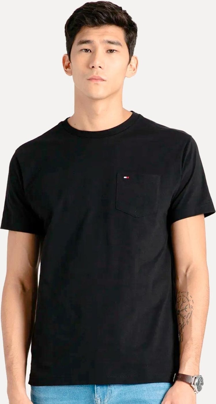 Imagem principal Camiseta Tommy Jeans Masculina Regular Pocket azul marinho Tommy Jeans azul marinho