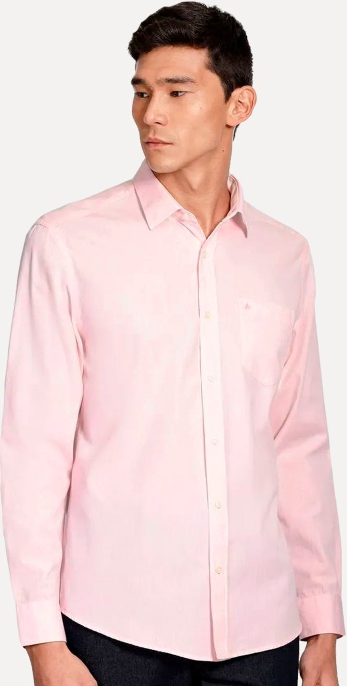 Imagem principal Camisa Aramis Masculina Regular Algodão Lotte Pocket Claro Mescla rosa Aramis rosa