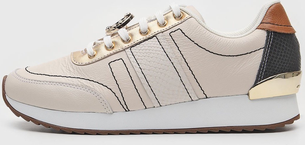 Tênis Jorge Bischoff de Couro Com Cadarço Off-White