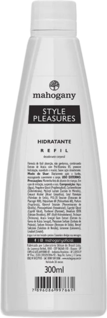 Imagem principal Mahogany Refil Style Pleasures - Hidratante Feminino branco/preto Mahogany branco/preto