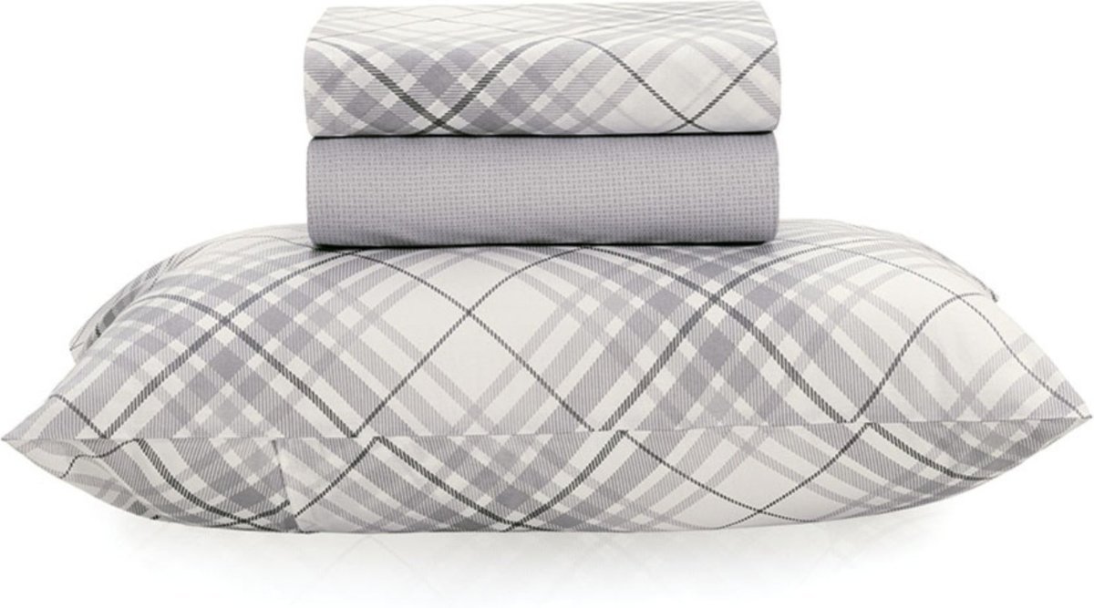 Imagem principal Jogo Cama 160 Fios Karsten Pierre cinza Karsten cinza