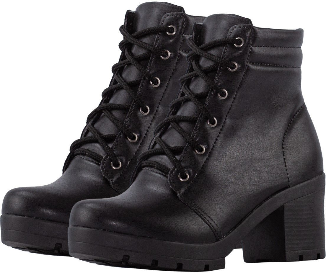 Imagem principal Bota Coturno Lumiss Salto Médio Cano Baixo Sintético preto LUMISS preto