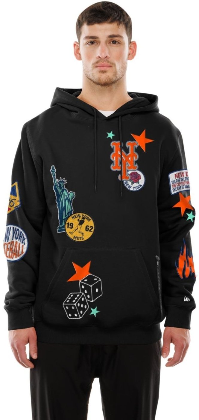 Imagem principal Moletom New Era Canguru Fechado New York Mets preto new era preto