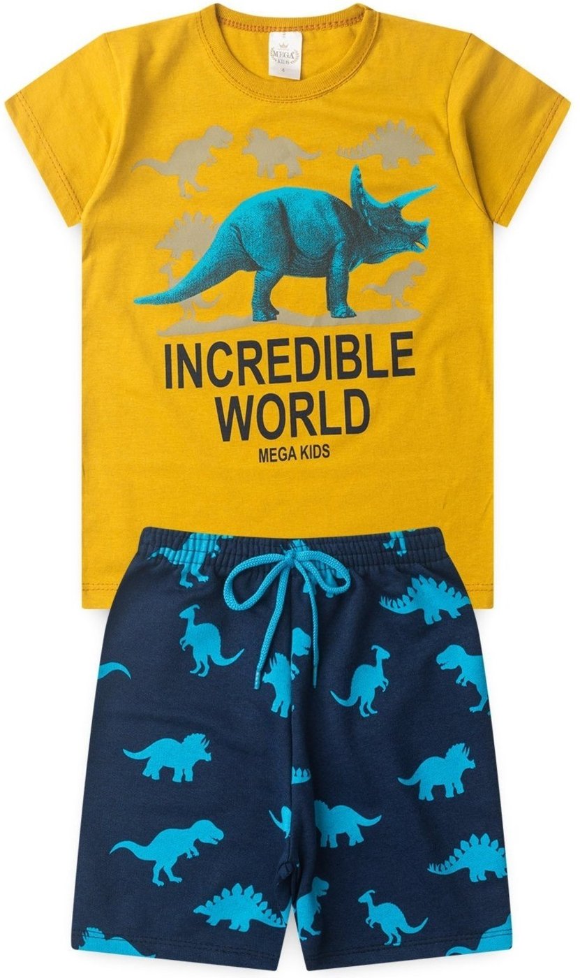 Imagem principal Infantil - Conjunto Verão Masculino Incredible World Mostarda - Mega Mega Kids unico Mega Kids unico
