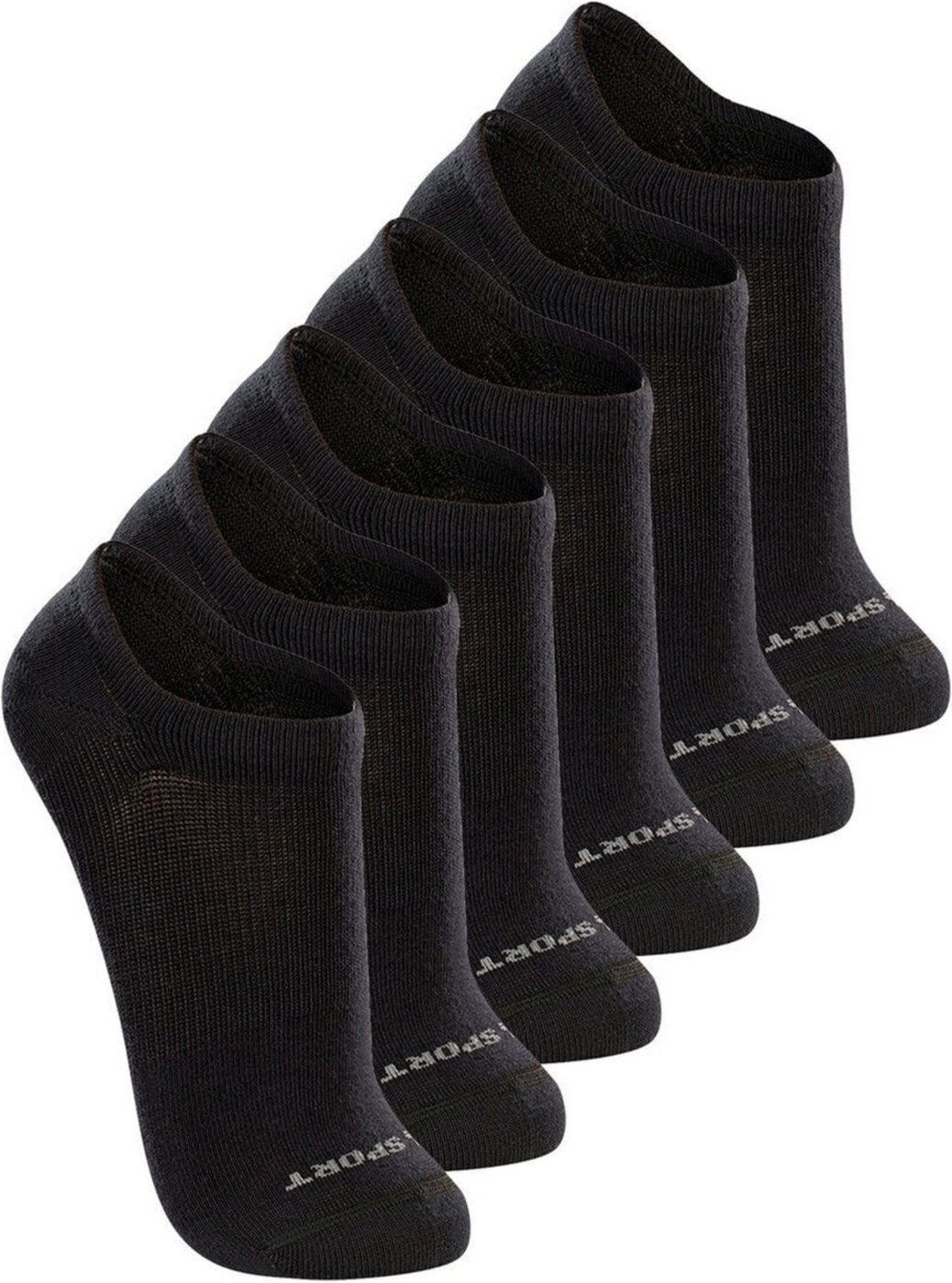 Kit com 6 Meias Esportiva Invisível Lupo