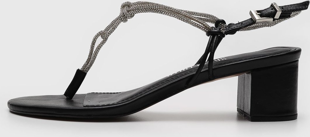 Sandália Santa Lolla Tira Hotfix Preta