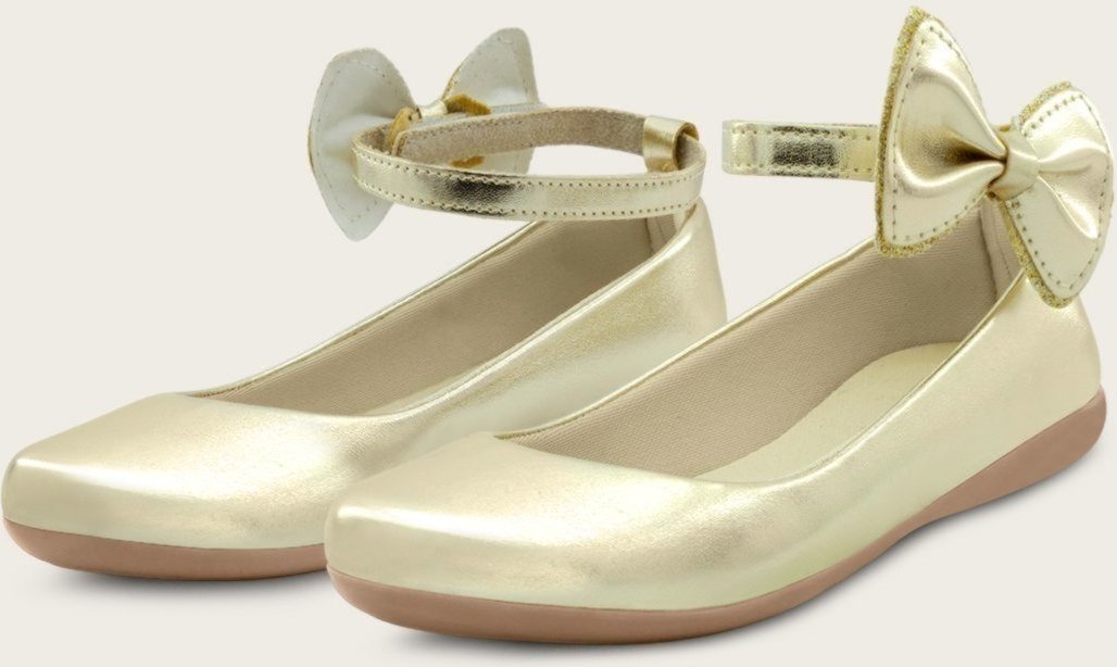 Imagem principal Infantil - Sapatilha Menina Festa Laço Feminina Boneca MzKid dourado Mzkid dourado