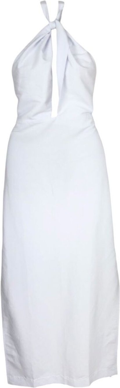 Vestido Linho Longo Frente Única Colcci